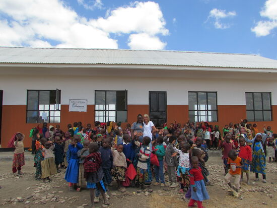 Ein Gruppenfoto ist mit so vielen Kindern unmöglich  
