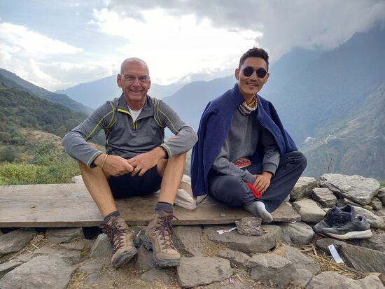 Fast am Ziel herrscht gute Laune  