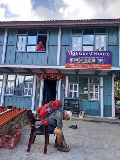 Unsere Unterkunft mit WiFi und warmer Dusche.