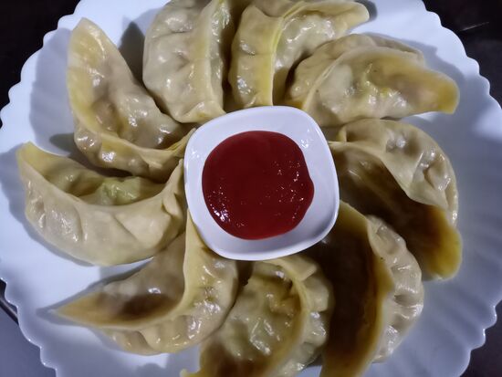 Diese sind mit Kartoffeln und Käse gefüllt  - lecker!