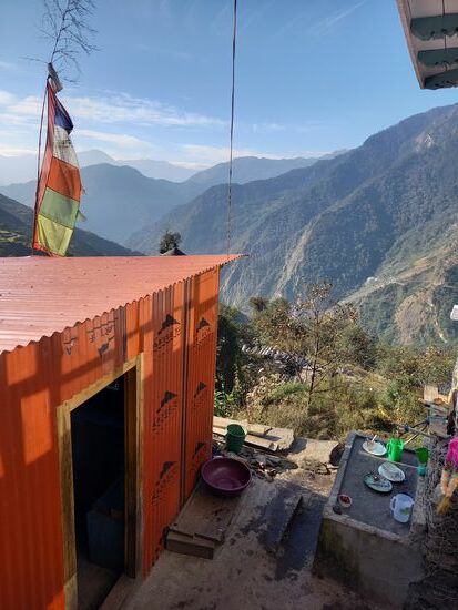 Waschplatz mit Aussicht