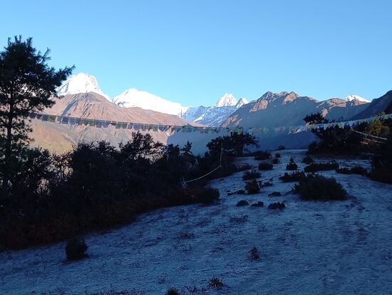 Die Berge zeigen sich in voller Pracht.