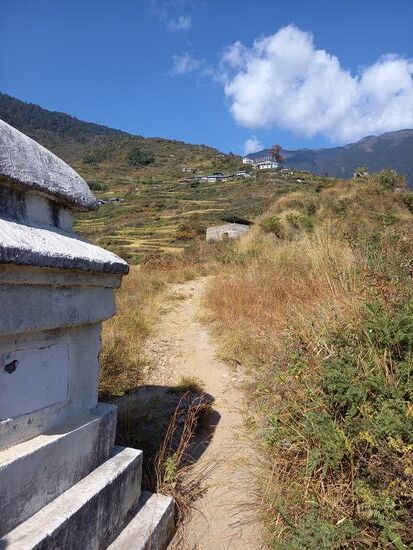 Ein Blick zurück Richtung Thuman.