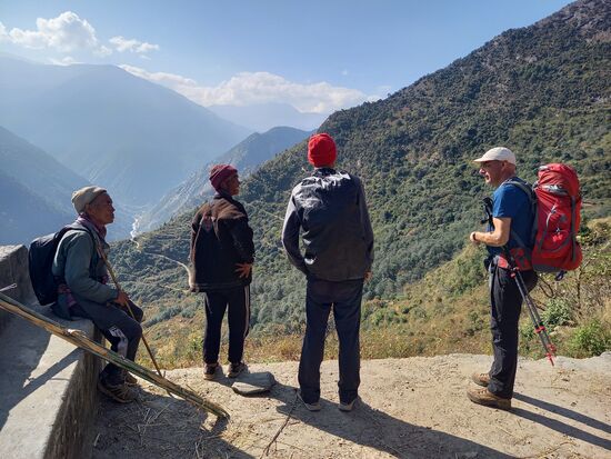 Nach einer kurzen Pause ziehen wir weiter.