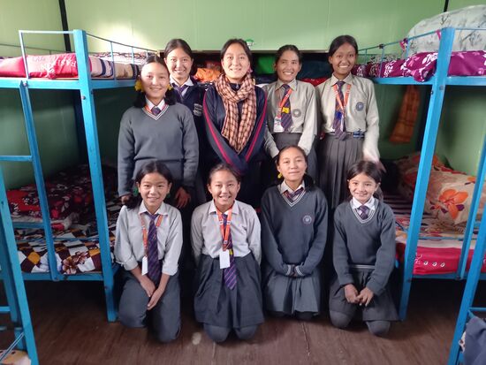 Die Mädels freuen sich und auch ...