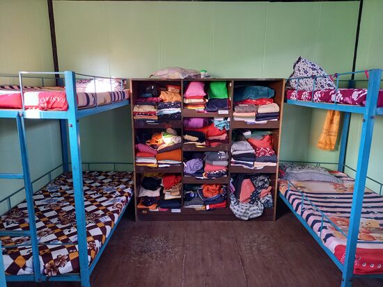 Das zweite Mädchen Zimmer ist gestrichen.