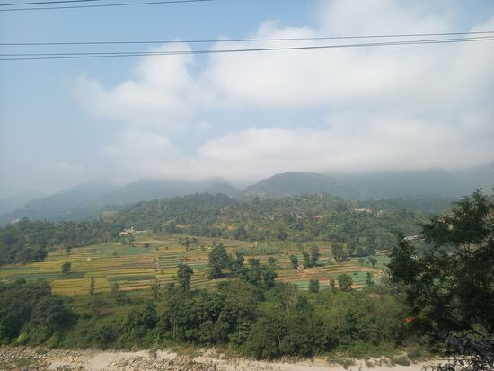 Die Gegend war ganz schön anzusehen.