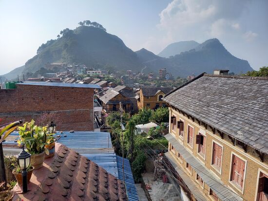 Blick von unserem Hotelzimmer