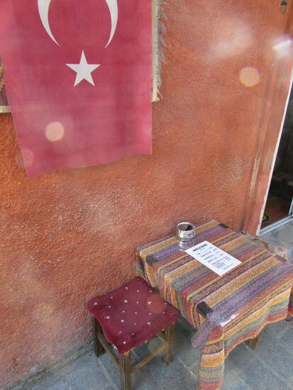 Ein typischer Platz zum Tee trinken