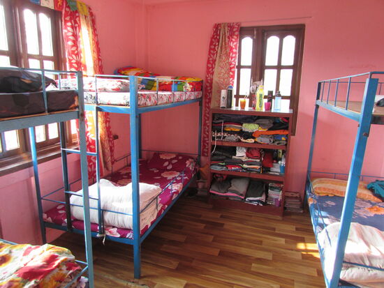 Das Zimmer für fünf Jungen.