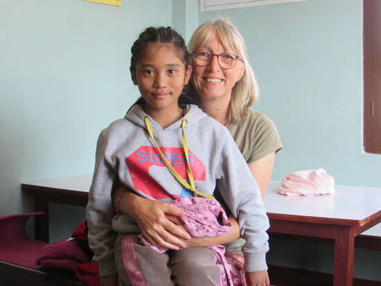 Das ist Bhutti, mein Patenkind.