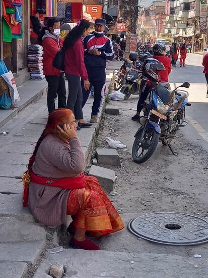 Straßenansicht in Banepa