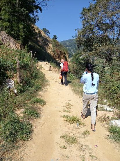 Zu Anfang ist der Pfad noch gut begehbar.