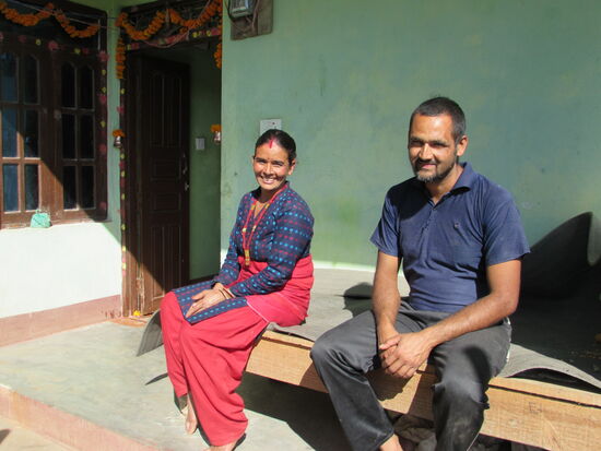 Der Eingangsbereich des Hauses.