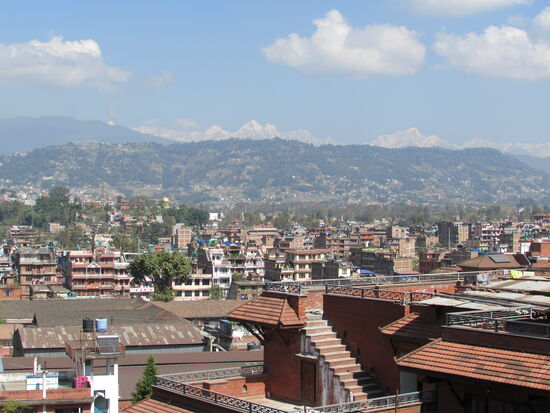 Die Aussicht von unserem Zimmer ist super schön.