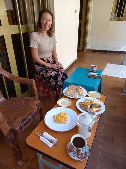 Als aller erstes wird gefrühstückt  