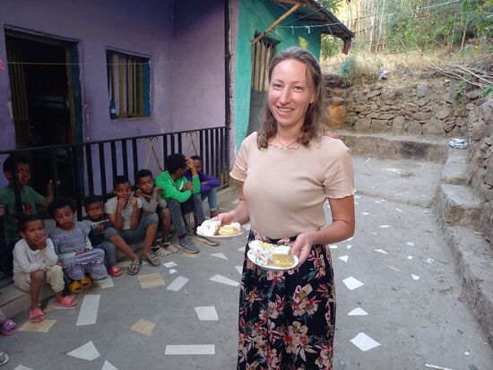 Jeder bekommt ein Stück ab.