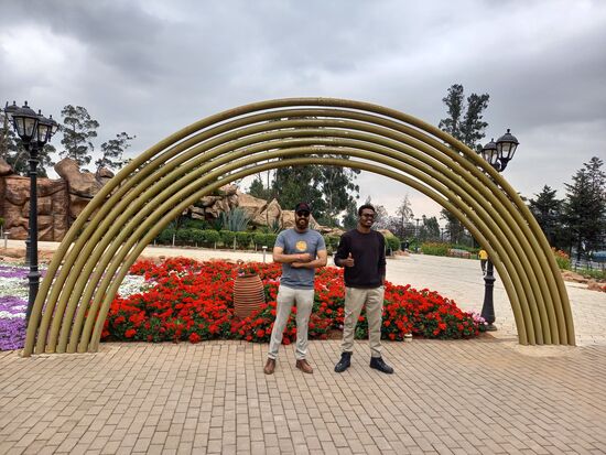 Die Tour durch den Park kann starten.