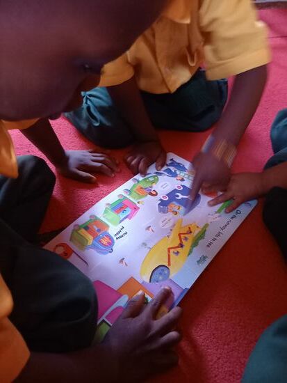 Dann werden Bilderbücher angeschaut