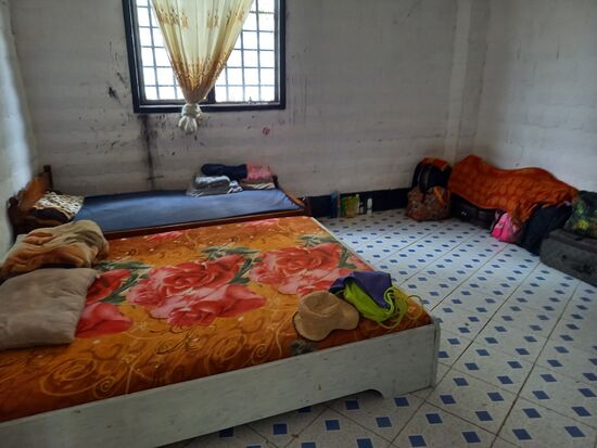 Hier fehlte ebenfalls das Bett, das meine Bekannte gekauft hatte.