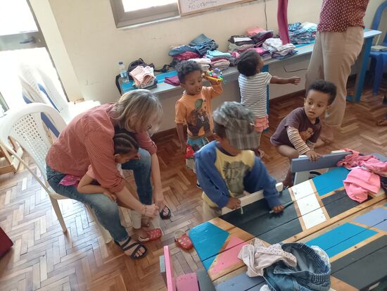 Die Kleinen können es garnicht abwarten.