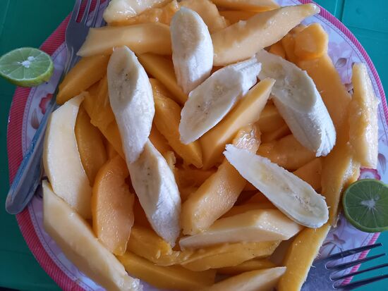 Stärkung mit Mango und Bananen  - sehr lecker