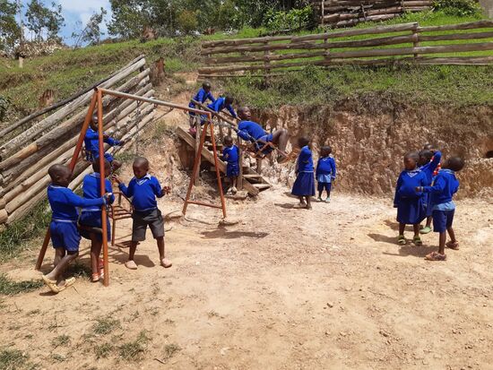 Nach dem Porridge wird getobt.