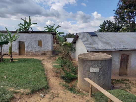 Das kleine Dorf der Insel