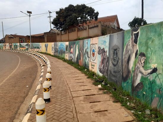 Dann endlich sehen wir die Gemälde