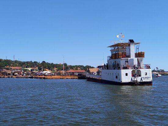 Der kleine Hafen von Entebbe