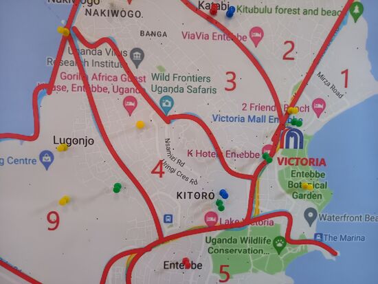 Wir queren quasi einmal die Halbinsel.