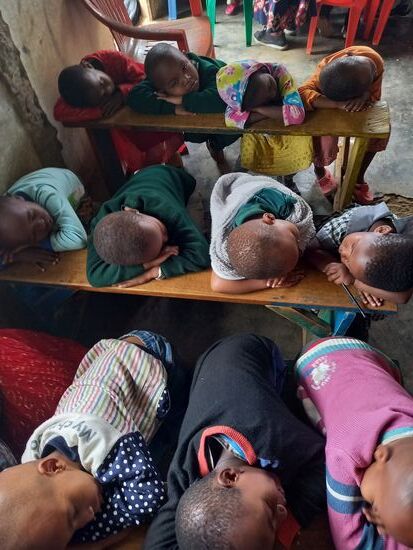 Eine kleines Nickerchen und dann können wir starten.