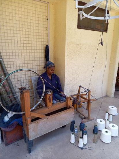 Hier wird gesponnen.