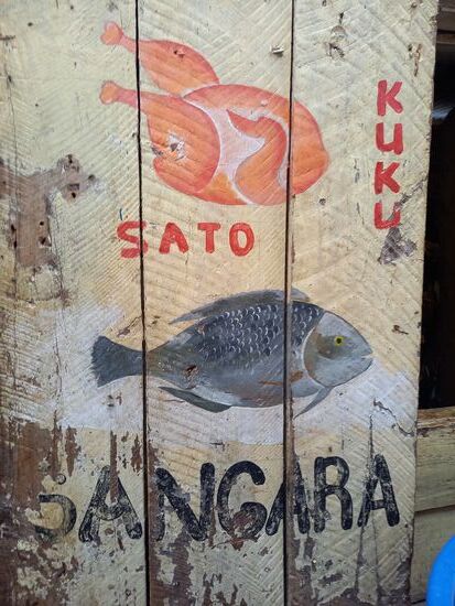 Zum Schluss kaufen wir noch Fisch. Den soll es heute zusammen mit Reis und Gemüse zum Abendessen geben.