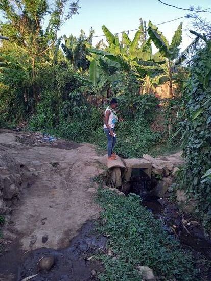 Nachmittags als die Sonne nicht mehr so hoch stand,  hat Happy einen Spaziergang mit mir gemacht. Man beachte die Brücke und die Wege.