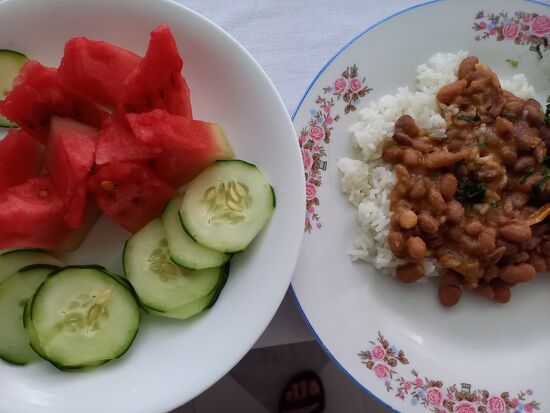 Eine landestypische Mahlzeit