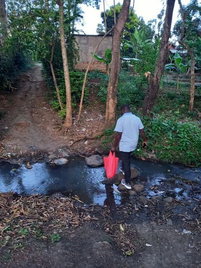 Wir queren kleine Bäche ...