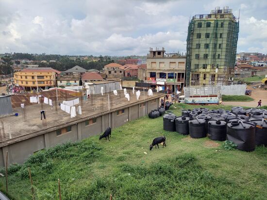 Die Aussicht vom Balkon ist speziell.