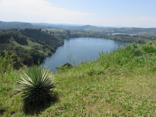 Dieser See ähnelt der Form von Afrika.