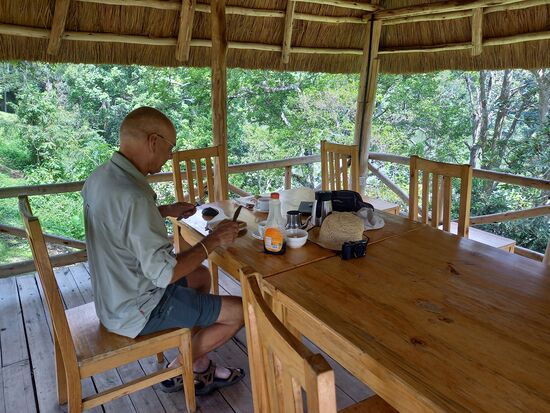 Kaffee und Crêpes an unserem Lieblingsplatz 