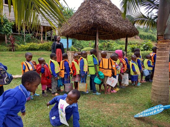 Alle in einer Reihe ...