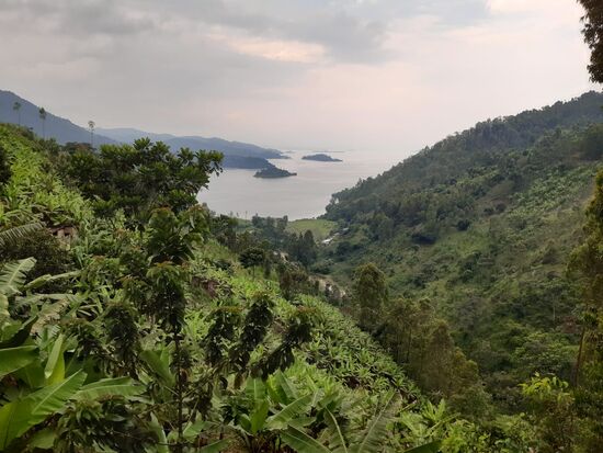 Der Regen hat etwas nachgelassen. Vor uns liegen weitere 3 Kilometer.