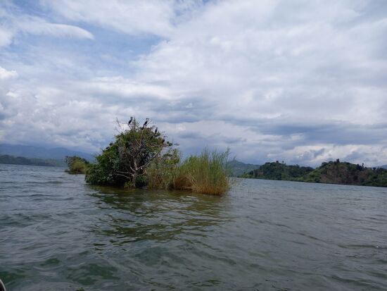 Nachdem wir die Insel verlassen,  steuern wir unseren Ausgangspunkt an. Dabei kommen wir an diese kleinen Inseln vorbei.