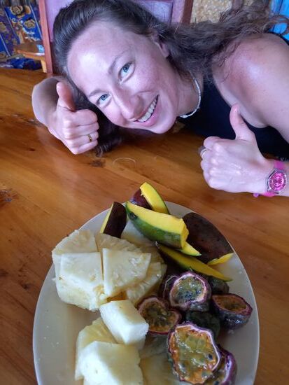 Als Vorspeise hat Sara einen Ostteller bereitet. Köstlich!