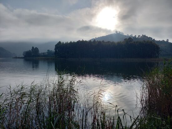 Guten Morgen du wunderschöne Welt hier am Lake Bunyonyi.