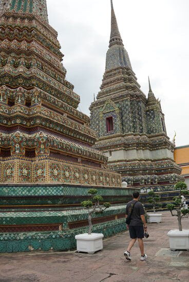 91 Stupas gibt es in dem Tempelkomplex