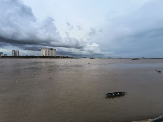 Die Einmündung des Tonle Sap in den Mekong
