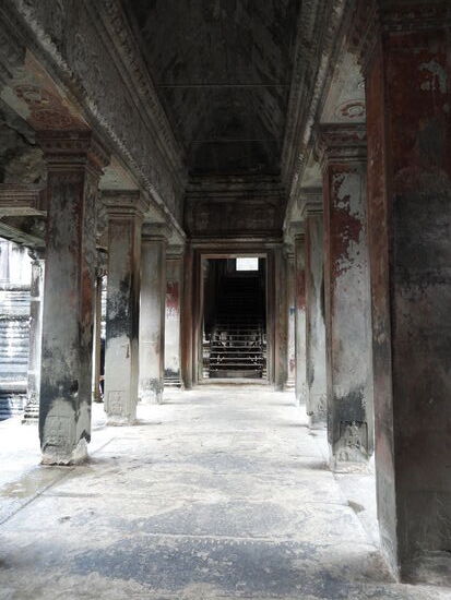 Im gesamten Tempelkomplex wurde immer Wert auf Sichtachsen und Geradlienigkeit gelegt.