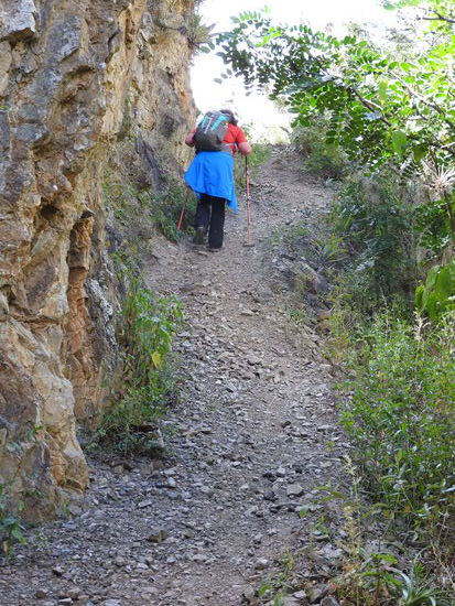 Der Weg geht  bergauf ...............