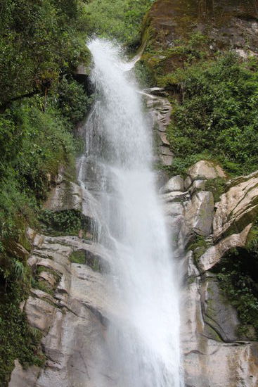 Der Cristal Fall etwas über 650m hoch